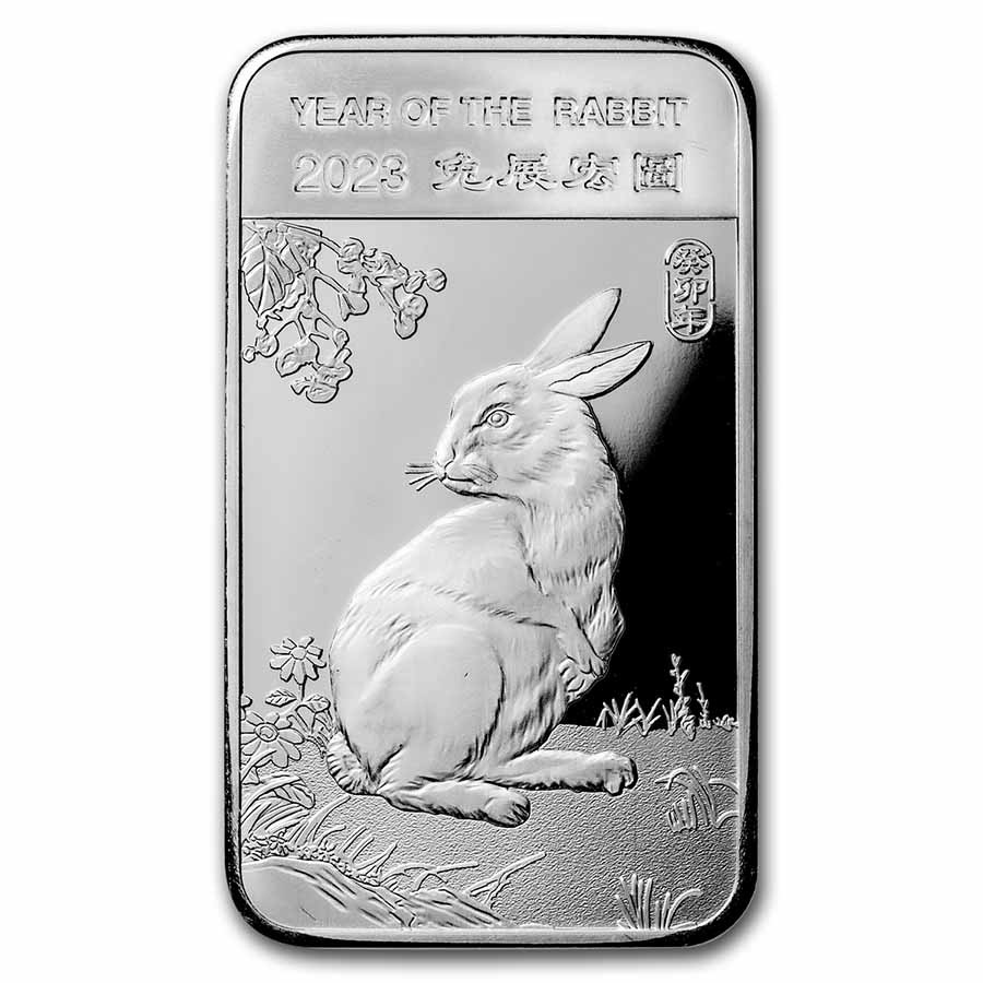 5 oz Silver Bar - APMEX (2023 Year of the Rabbit) | eBay