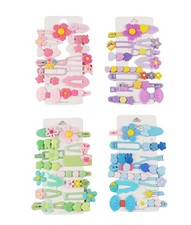 56PCS Girl Hair Clips Cute Hair Accessories for Kids Candy Color Hair Accesso...