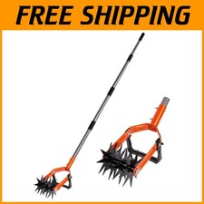 Adjustable Garden Hand Tiller - Soil Cultivator Tool Free USA  Shipping//