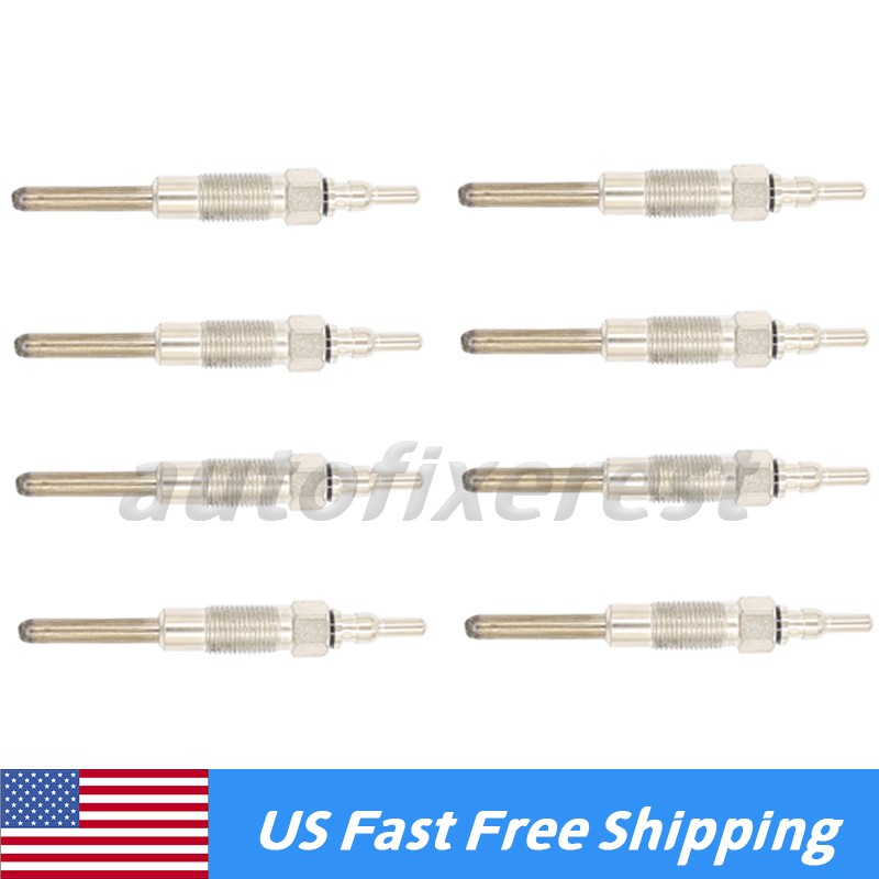 Set of 8 Glow Plugs F2TZ12A342A ZD-9 for 7.3L IDI Ford F250 F350 F59 Diesel USA