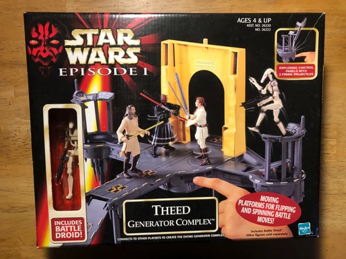 Vintage 1999 hasbro Star wars episode 1/ Theed generator complex playset/ Ex-NM