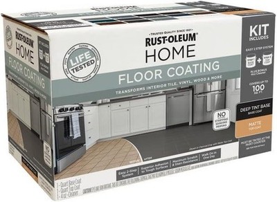 Rust-Oleum HOME Floor Coating, Deep Tint Base, Matte, Kit - 360100