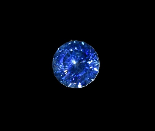 Cornflower blue montana sapphire, 0.34 carats,  4.2mm