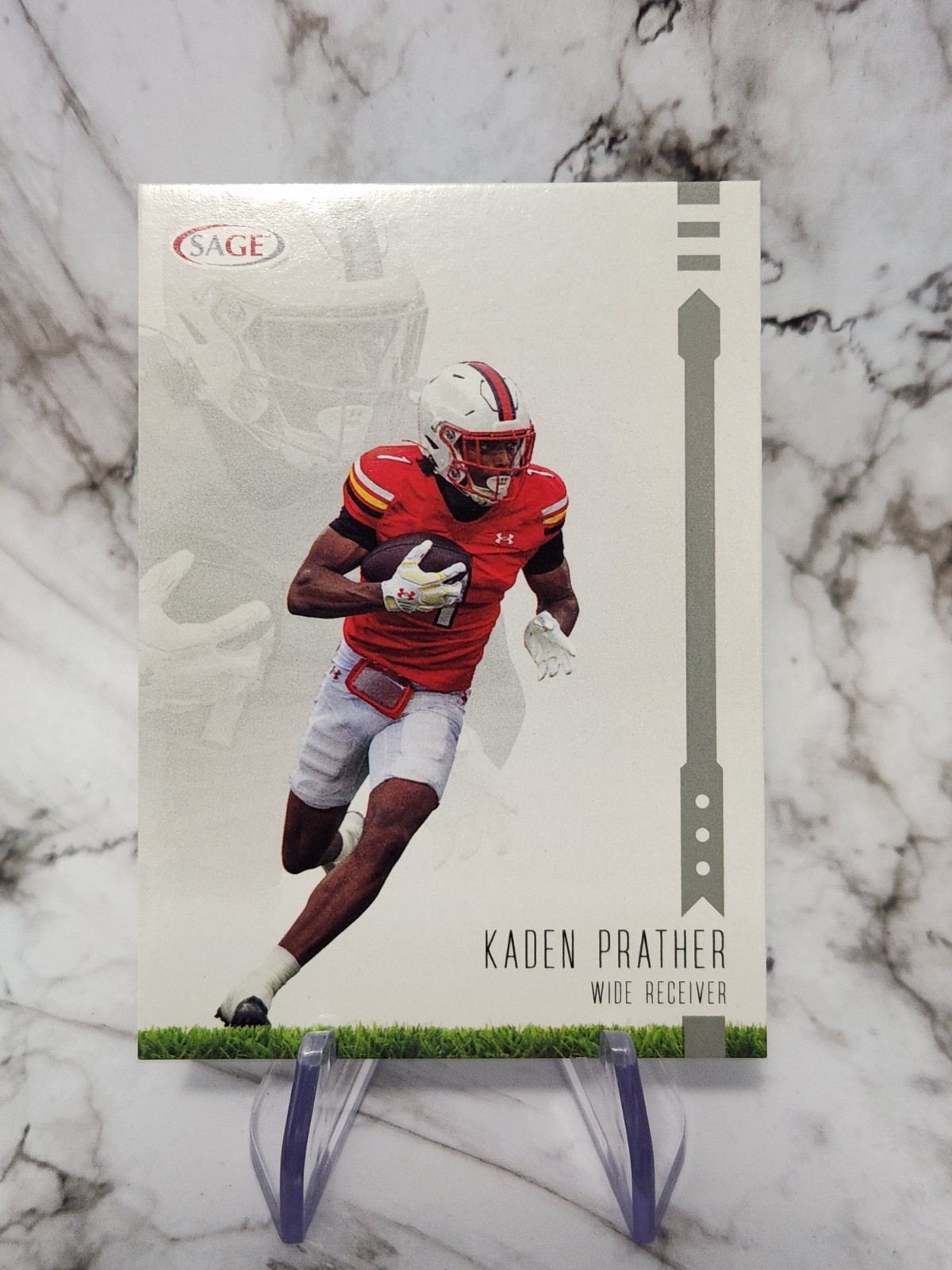 2025 SAGE High Series - Silver #73 KADEN PRATHER - Maryland Terrapins
