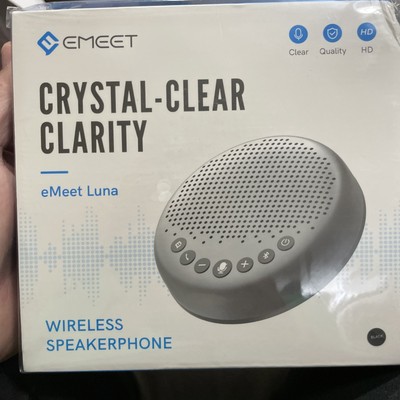 EMEET CRYSTAL-CLEAR CLARITY WIRELESS SPEAKER PHONE eMeet Luna