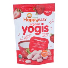 Organic Yogis Yogurt Strawberry  1 Oz Case Of 8 By Happy Baby Food