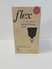 FLEX 12 HR COMFORT MENSTRUAL CUP (2 FREE DISCS) SIZE 02 - NEW UNOPENED