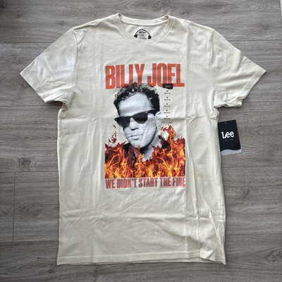 Billy Joel Mens Medium Licensed Cotton Graphic Tee We Didn't Start The Fire NWT