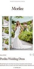 wedding dress size 2 David’s bride style 2033 white