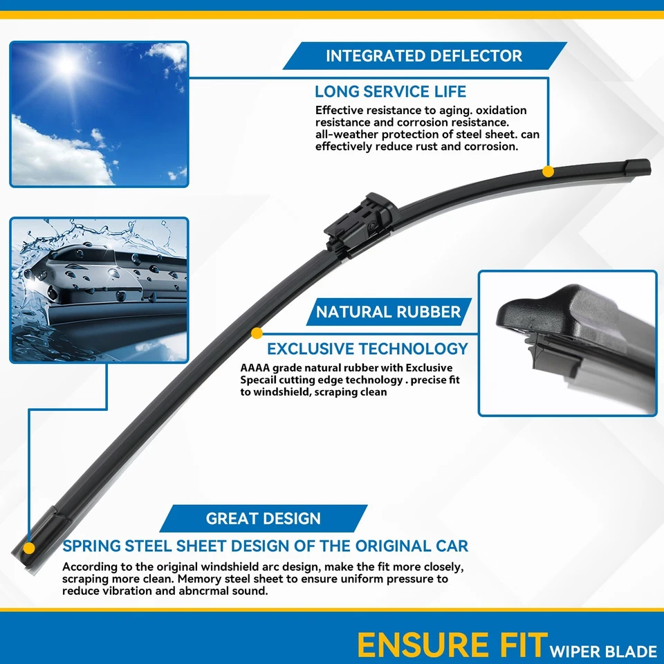 2 piezas limpiaparabrisas delantero para Honda Civic Coupe American 2005-2011 Foto 4 de 4