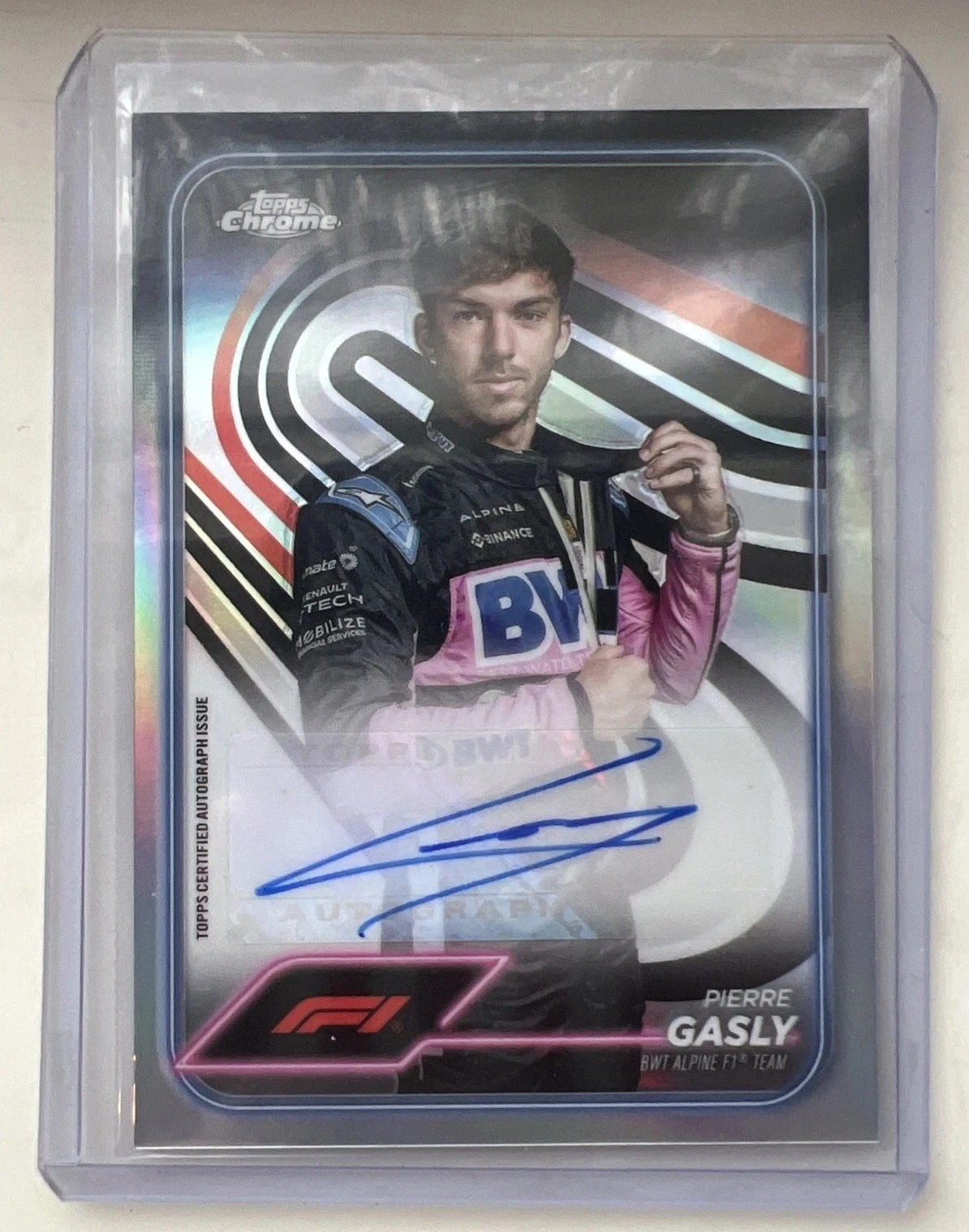 2024 Topps Chrome Formula 1 F1 Pierre Gasly Auto Refractor #CAC-GAS -fz MINT