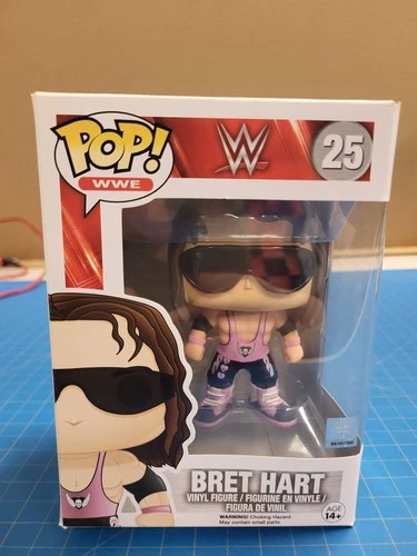 Funko Pop WWE Bret Hart Vinyl Figure #25 Wrestling Superstar Collectible Toy