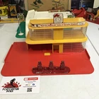 Matchbox MG-1 Yellow Red Esso Service Station & Showroom 1/64 Parts Rest England