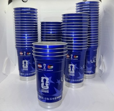 Austria Vs. Jordan FIFA World Cup 2026 Michelob Ultra Set Of 4 Aluminum Cups SF