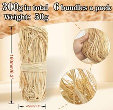 Natural Raffia Ribbon Grass-Florist Bouquets Decoration Crafts for Gift Wrapping