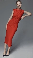 BLOGGER FAV | ZARA NARCISO RODRIGUEZ RUCHED DRESS SIZE XS $239
