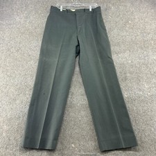 VINTAGE US Army Pants Mens 32x31 Green AG 44 Trouser Dress Wool Type 1 Class 1