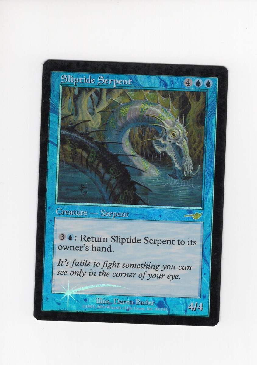 マジック：ザ・ギャザリング MTG Sliptide Serpent Foil Sliptide Serpent Nemesis FOIL LP clouding MTG Magic the Gathering