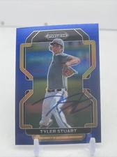 2022 Prizm Draft Picks Blue #PDP179 Tyler Stuart Washington Nationals SIGNED