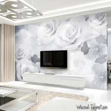 Fleece Photo Wallpaper Mural Murals 3D Modern Decorative Relief Flower 2031