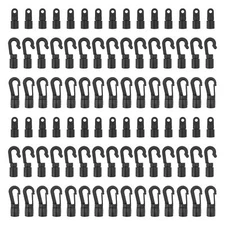 90 Pcs Shock Cord End Hooks for 1/4-5/16 Inch Plastic Bungee Cord Terminal Hooks