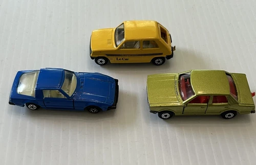 Original Vintage Matchbox Superfast : Lot of 3 Cars - RX7/Ford Cortina/LeCar NM+