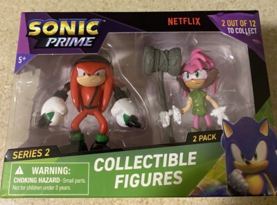 SONIC PRIME SERIES 2 KNUCKLES & AMY COLLECTIBLE FIGURES 2 PACK