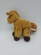 Aurora World Plush Inc -vintage - Beige/ Tan Brown Horse 6-inch - Used..65