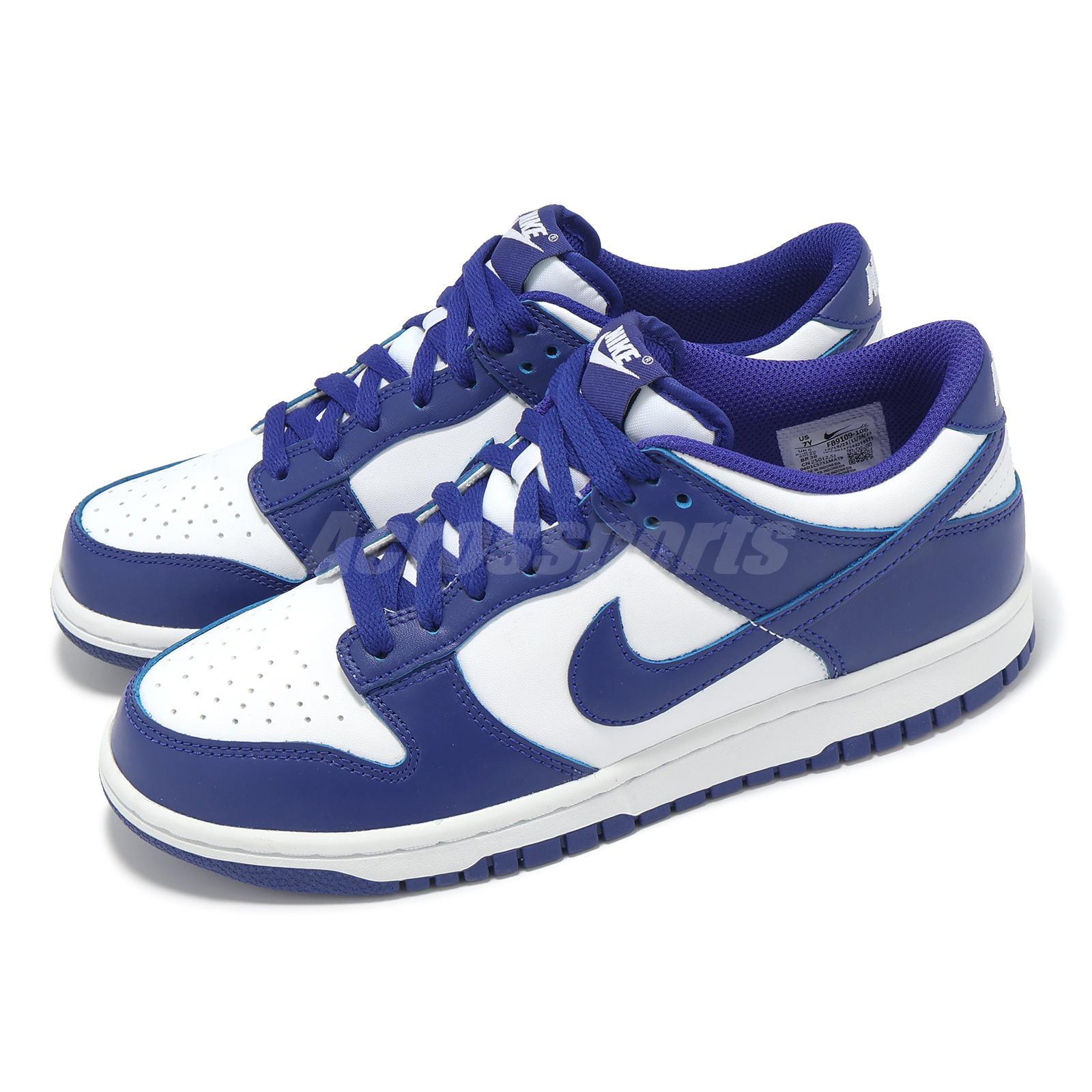 Повседневная обувь Nike Dunk Low GS Concord Kids для молодежного образа жизни, кроссовки FB9109-106