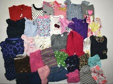 Wholesale Bulk Lot 35 Girls 6-12 Month Mixed Season Tops Bottoms Shirts Pants