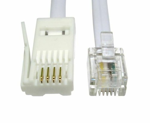 3m BT to RJ11 Telephone Modem Cable UK Landline Lead Fax Router Phone Sky Box - Afbeelding 9 van 12