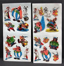 2 Asterisk & Obelix & Other Friends Puffy Sticker Sheets Old Store Stock