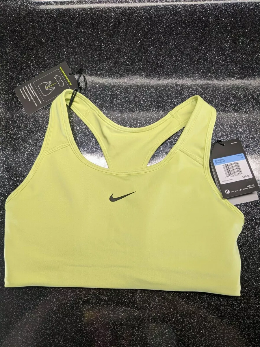 Nike Swoosh Sports Bra Women's Size XS Green DriFit Medium Support