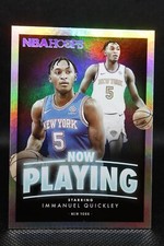 2020-21 Panini Hoops Now Playing Holo Silver Immanuel Quickley #SS-27 Rookie RC