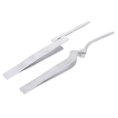 2x Dental Occlusal Paper Tweezers Crown Articulating Plier Bonding Holder Placer
