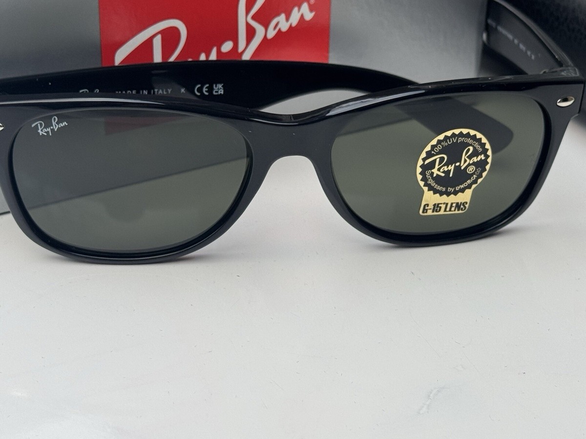NEW Ray-Ban RB2132 NEW WAYFARER 901 G-15 Green Sunglasses 3N 55mm