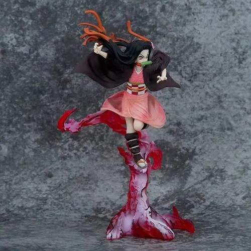 Figurine Nezuko Kamado de luxe statuette demon slayer 24cm deco collection Manga - Photo 6 sur 14