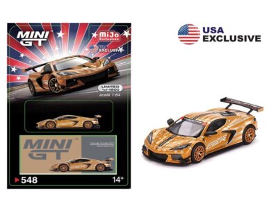 CHEVROLET Corvette C8.R Stars & Stripes - USA Exclusiv - 2023 gold / silver - Mi