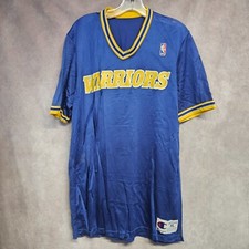 Rare Vintage 90s Champion Golden State Warriors Pre Game Warm up Jersey Men's XL
