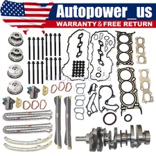 Engine Rebuild Kit Crankshaft+Head Gasket Kit Timing chain For HYUNDAI KIA 3.3L