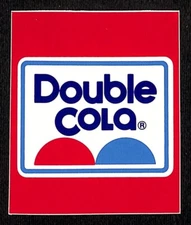 Double Cola High Gloss Vinyl Sticker - for Retail? 2 1/2" x 3" VGC