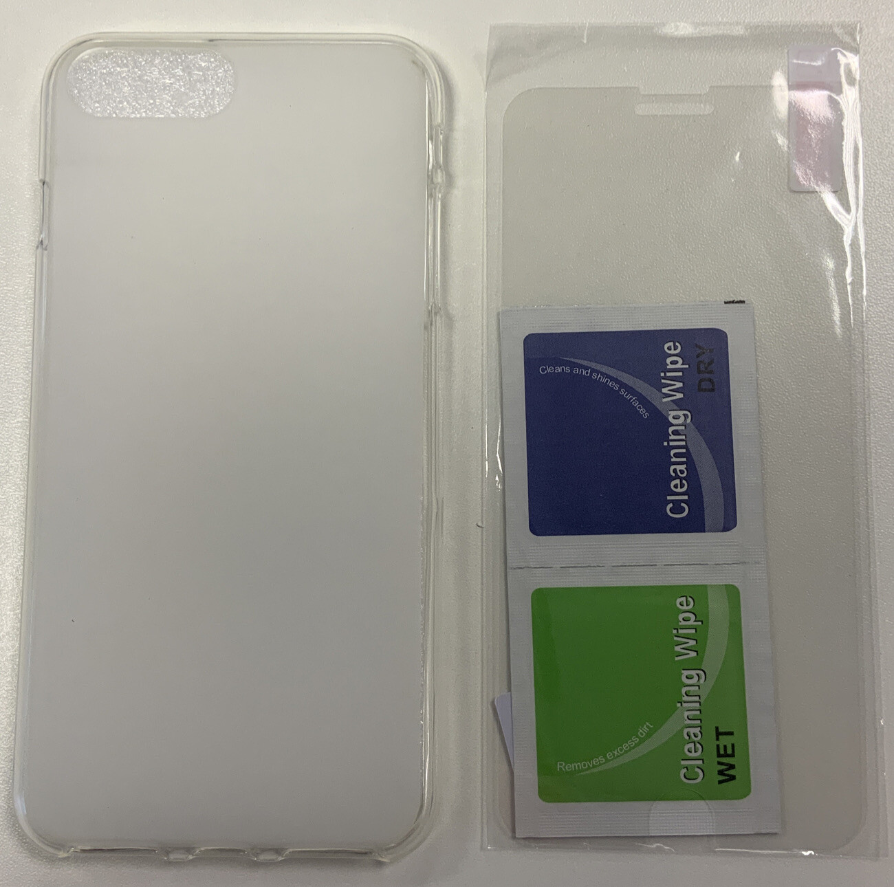 Caseit iPhone 8/7/6 Plus Flexible gel case, with film screen protector