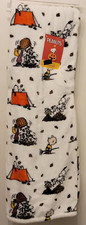 Peanuts Snoopy Raking Leaves Throw Blanket 50" x 70" Berkshire White