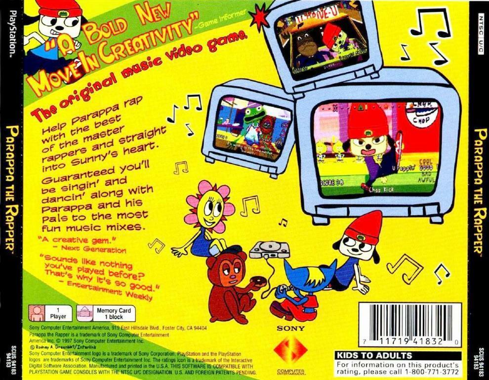 PARAPPA THE RAPPER 2 (NTSC-U) - FRONT