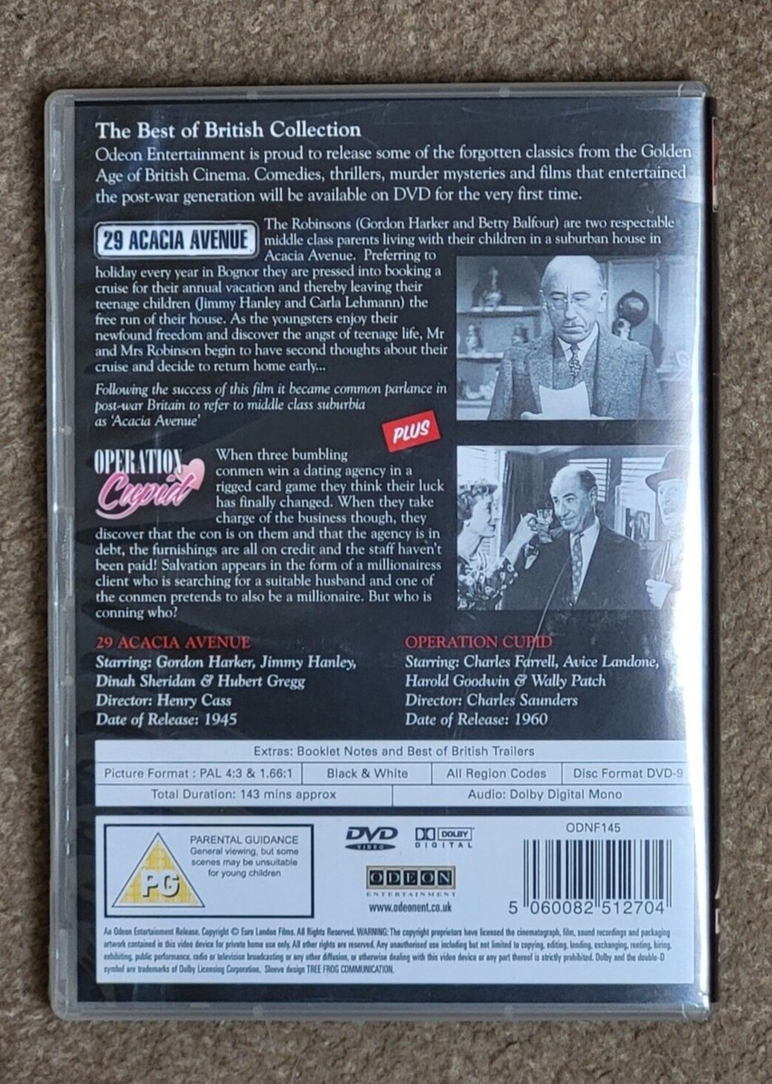 29 Acacia Avenue Operation Cupid Double Feature DVD