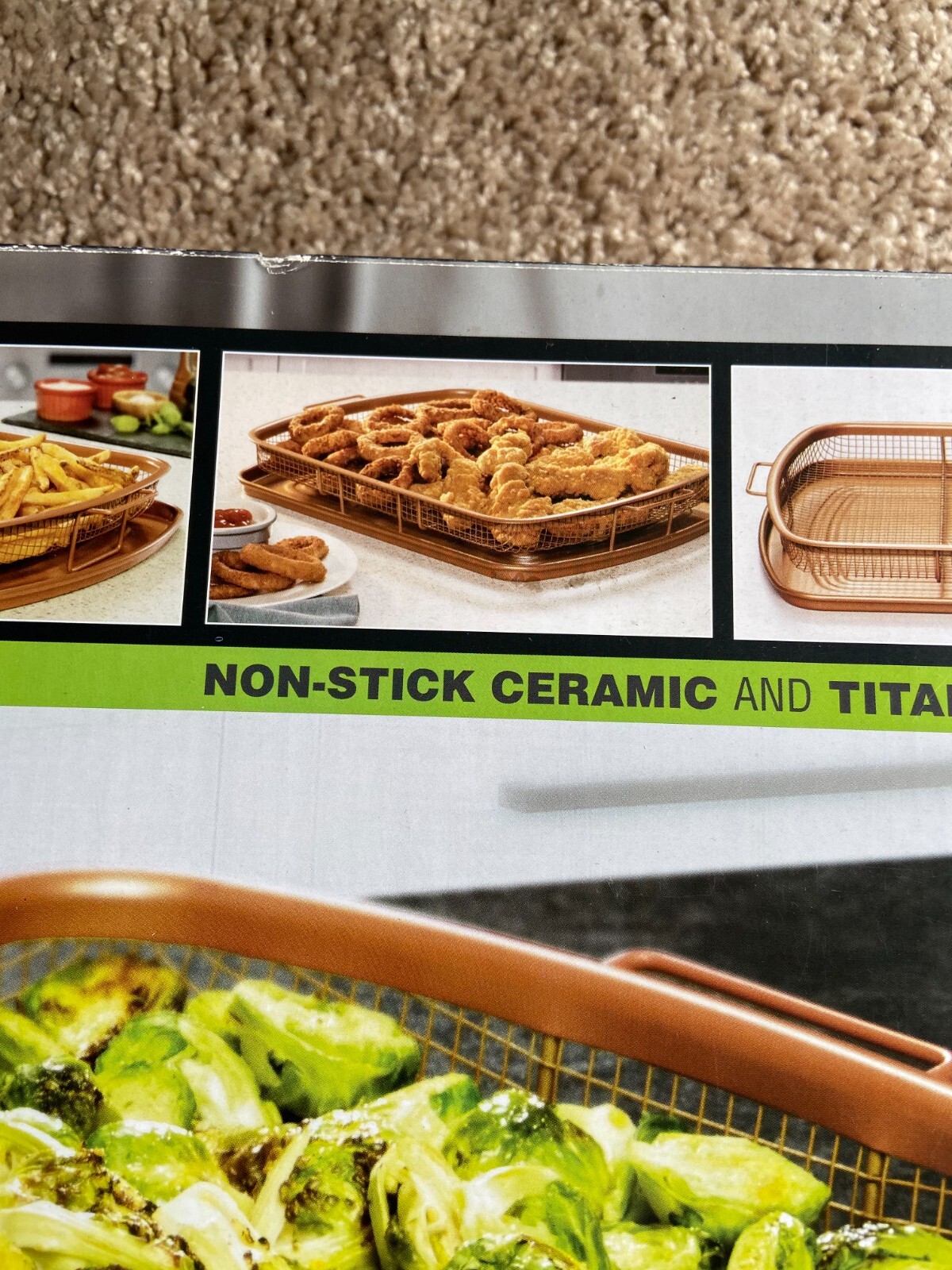 Gotham Steel, Pro XL Crisper Baking Tray + Basket, Non-Stick Ceramic + Titanium