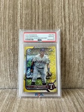 2022 Bowman Chrome Prospects Yellow Diamond Refractor Jose Rodriguez /75 PSA 10