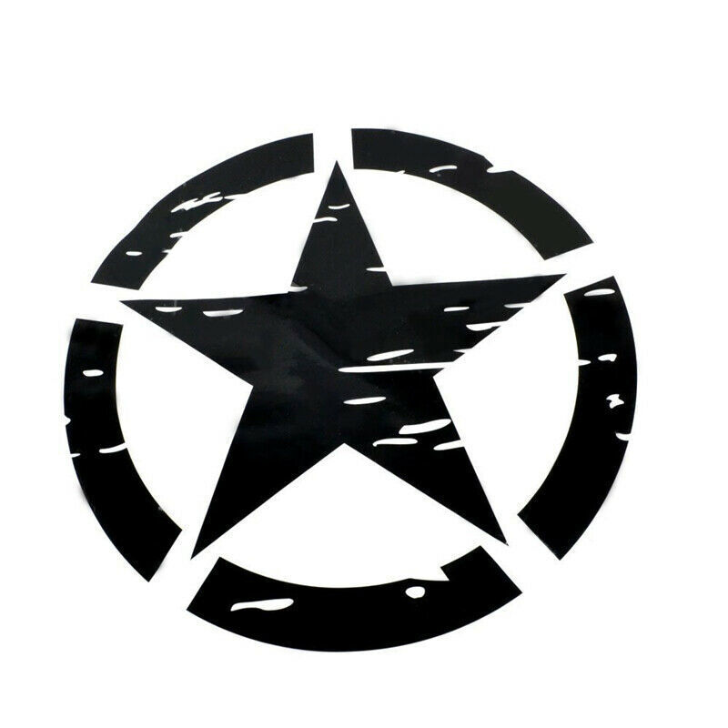 2Pcs Military Army Star Sticker Decal For Truck Jeep Wrangler SUV Truck