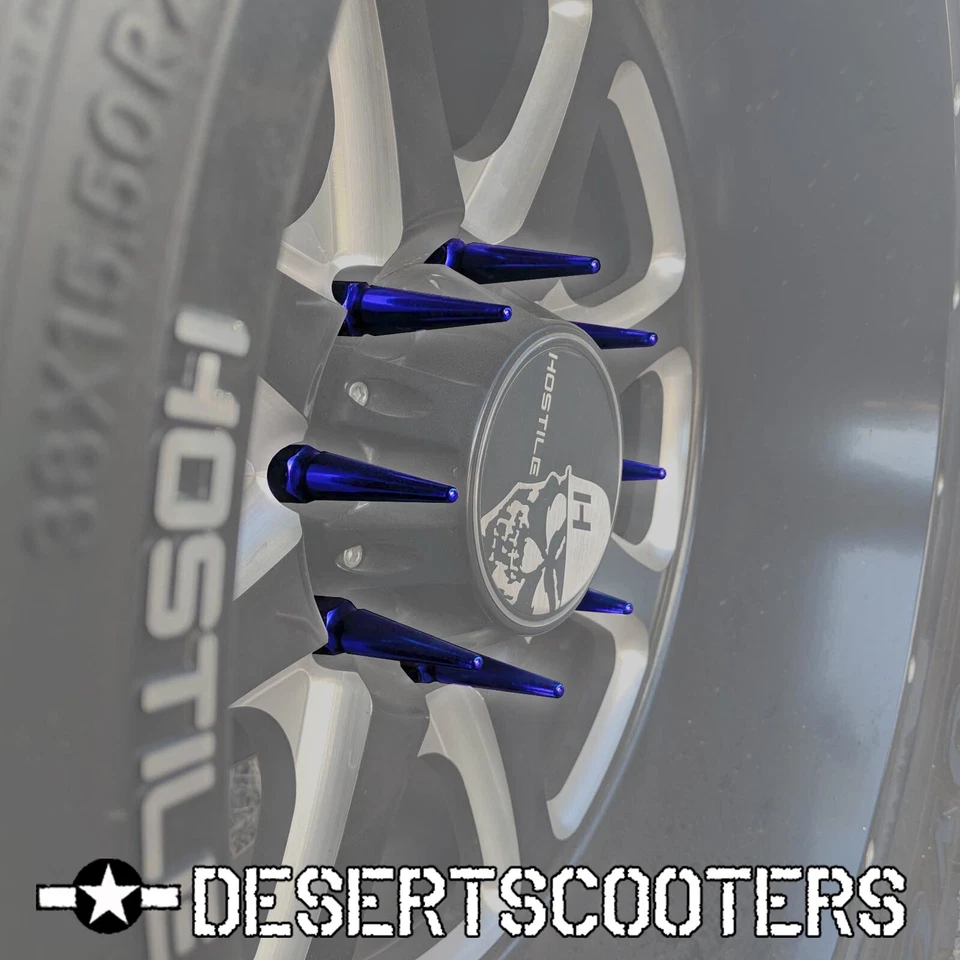 (24) 4.5" Spike Lug Nuts 12x1.5 Acorn fit Toyota Chevrolet Isuzu GMC Hummer 6BL1 - Image 2 of 4