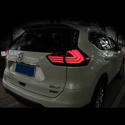 Pair LED Smoke Tail Lights Assembly For Nissan Rogue 2014-2019 LED Rear lights - Picture 11 of 15